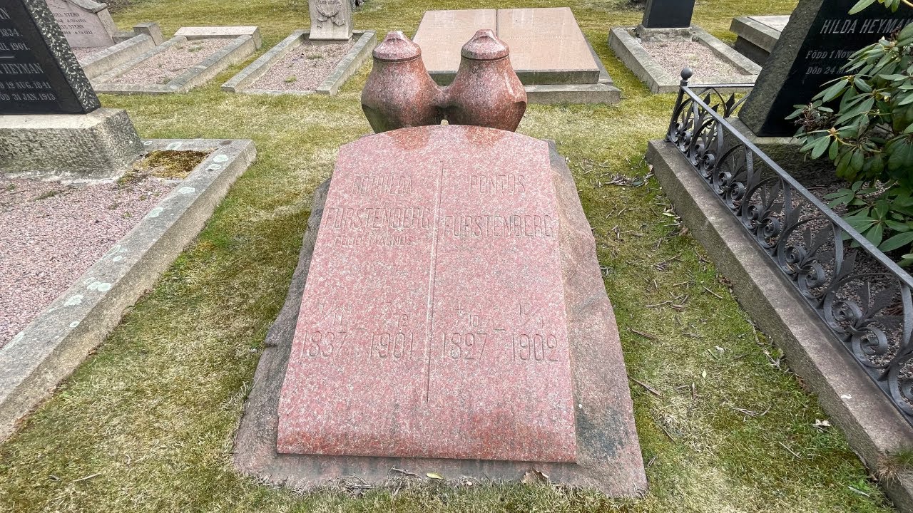 Gamla Judiska Begravningsplatsen Göteborg - Pontus & Göthilda Fürstenberg