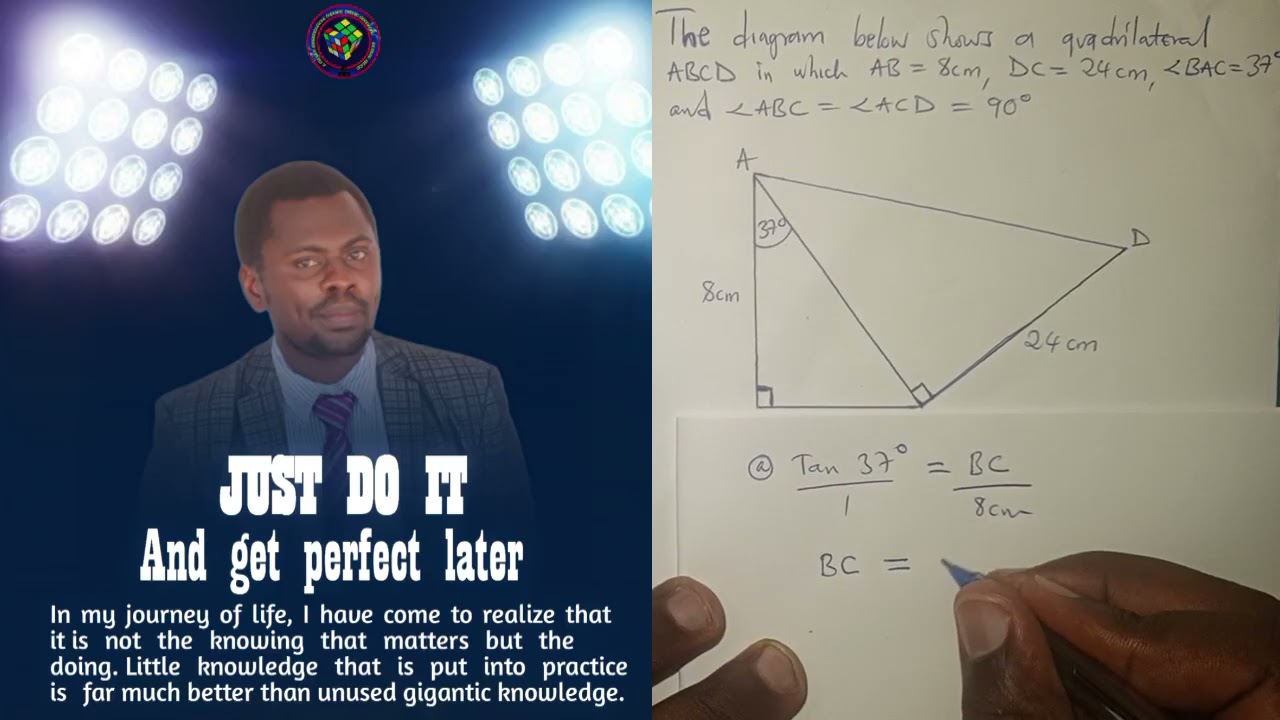TRIGONOMETRY (Right angled triangles)