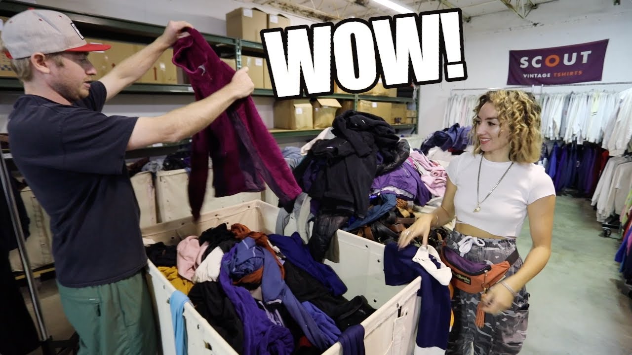 Picking MASSIVE Vintage Clothing Warehouse!