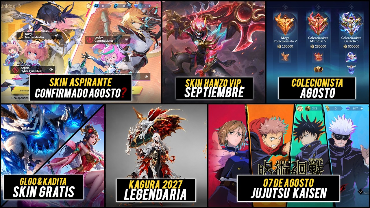 LEGENDARY KAGURA CONFIRMED | JUJUTSU KAISEN AND ASPIRANTS IN AUGUST | FREE MLBB ANNIVERSARY SKIN
