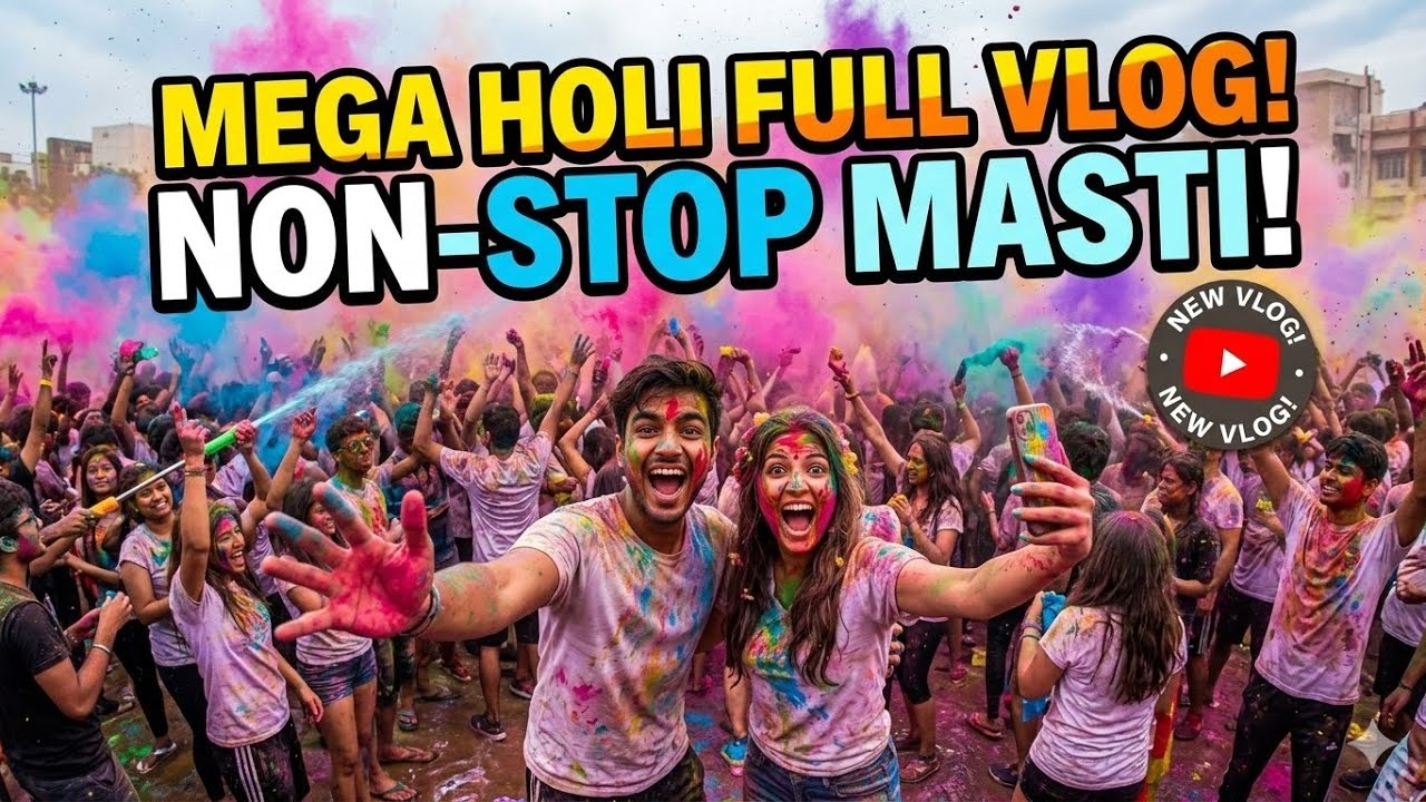 HOLY FULL VLOG # MASTI # FUN # ENJOY 