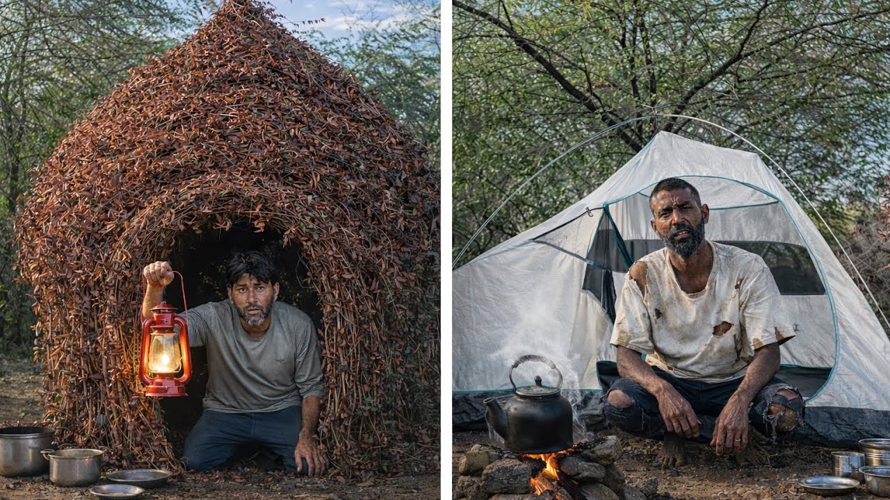 ₹100 vs ₹500 Camping Budget 😳.. Who did best ??