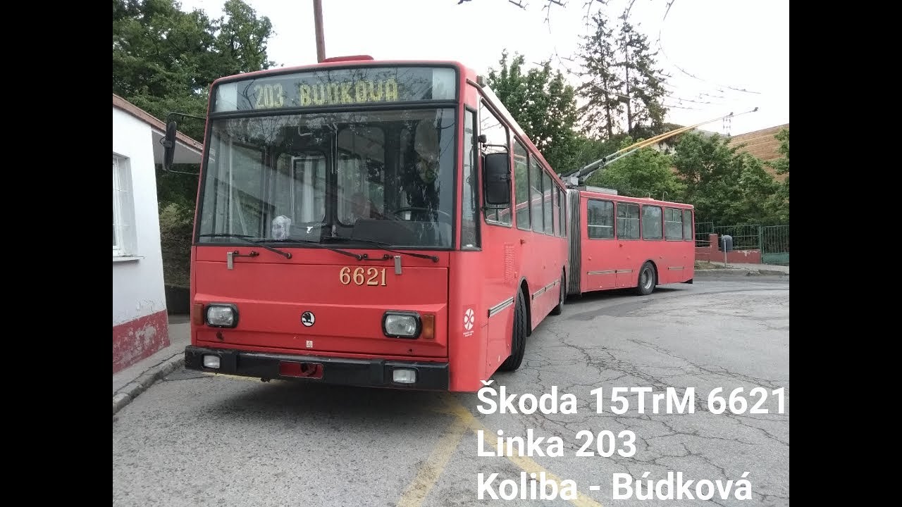 Škoda 15TrM 6621 | 203 | Koliba - Búdková |cabview|