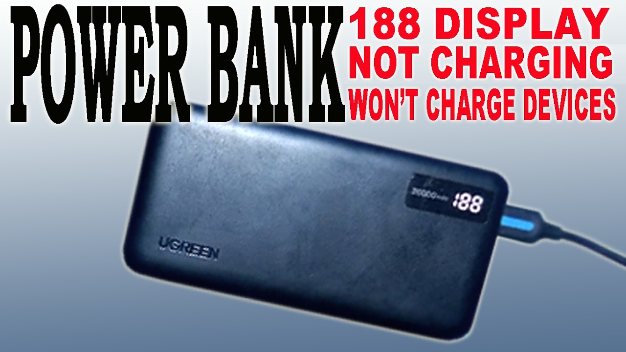 Power Bank выдает ошибку 188; как мы это исправили? #UGREENPB312 #PowerBank188Error #FixPowerBank