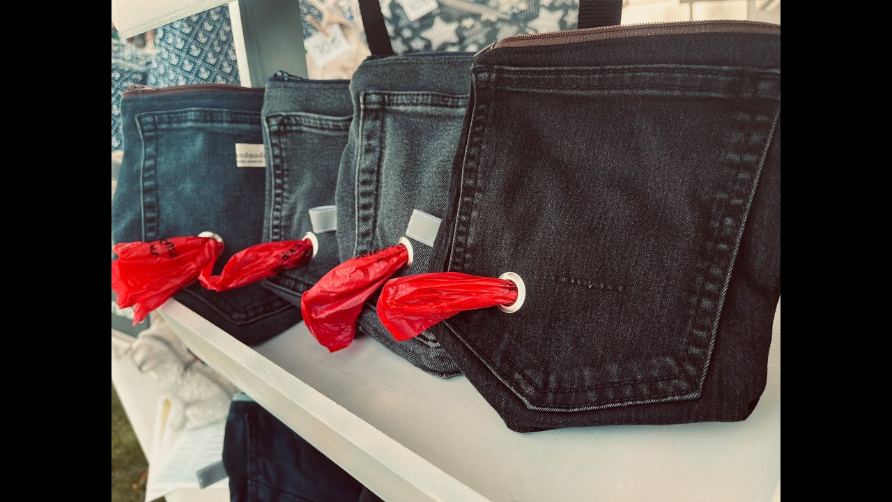 Upcycling Jeans - 2in1 Leckerlibeutel - Nähideen, Anfänger geeignet, Nähen