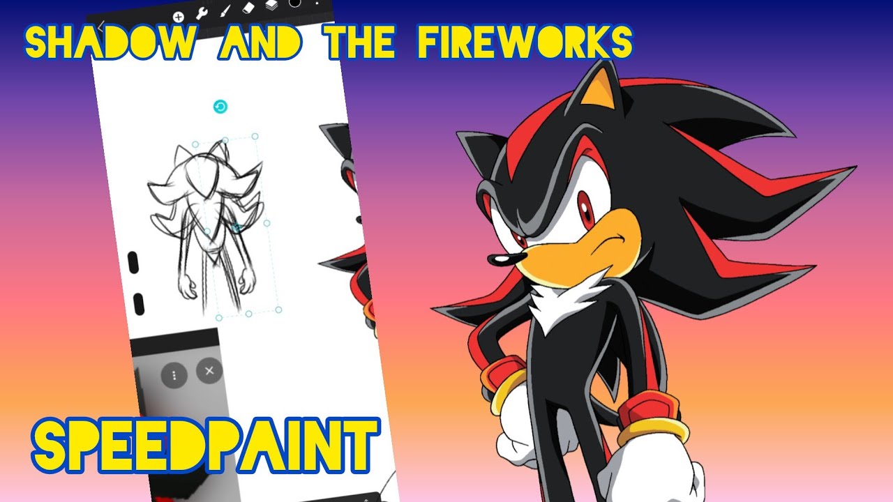 Speedpaint- Shadow and the fireworks