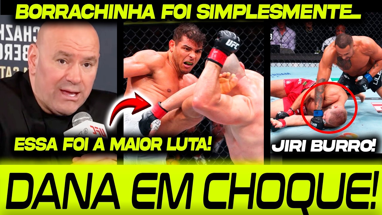 FICOU EM CHOQUE! 🚨DANA WHITE REAGE AO NOCAUTE DE BORRACHINHA NO UFC 327! JIRI PROCHAZAKA x ULBERG