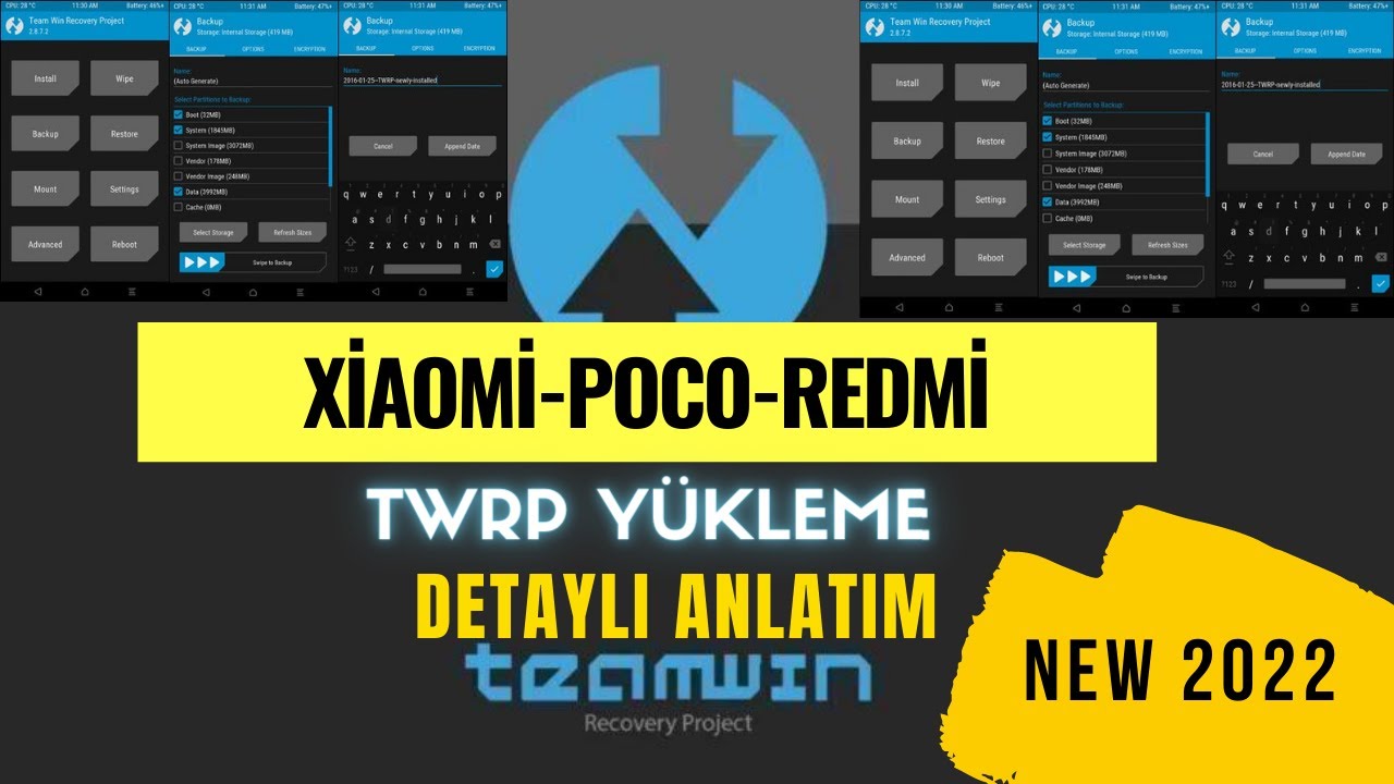 Xiaomi-Redmi-Poco telefonlarına TWRP  yükleme ve kalıcı hale getirme DETAYLI ANLATIM!!!    NEW 2022