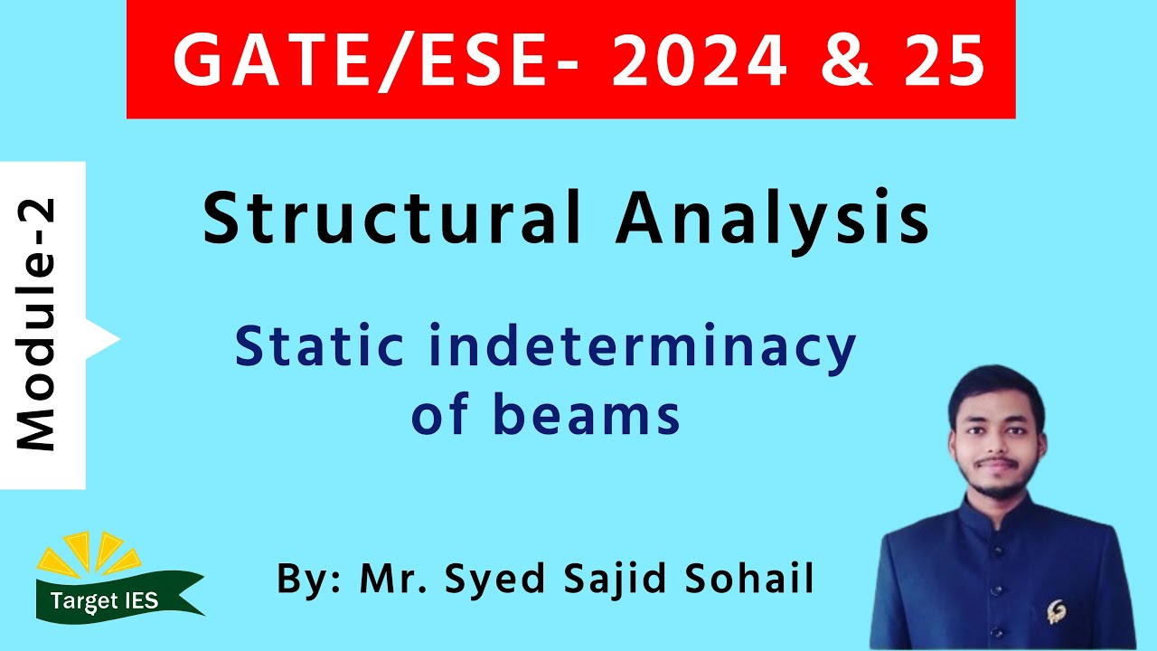 Structural Analysis Module-2 | Static indeterminacy of beams | Target IES