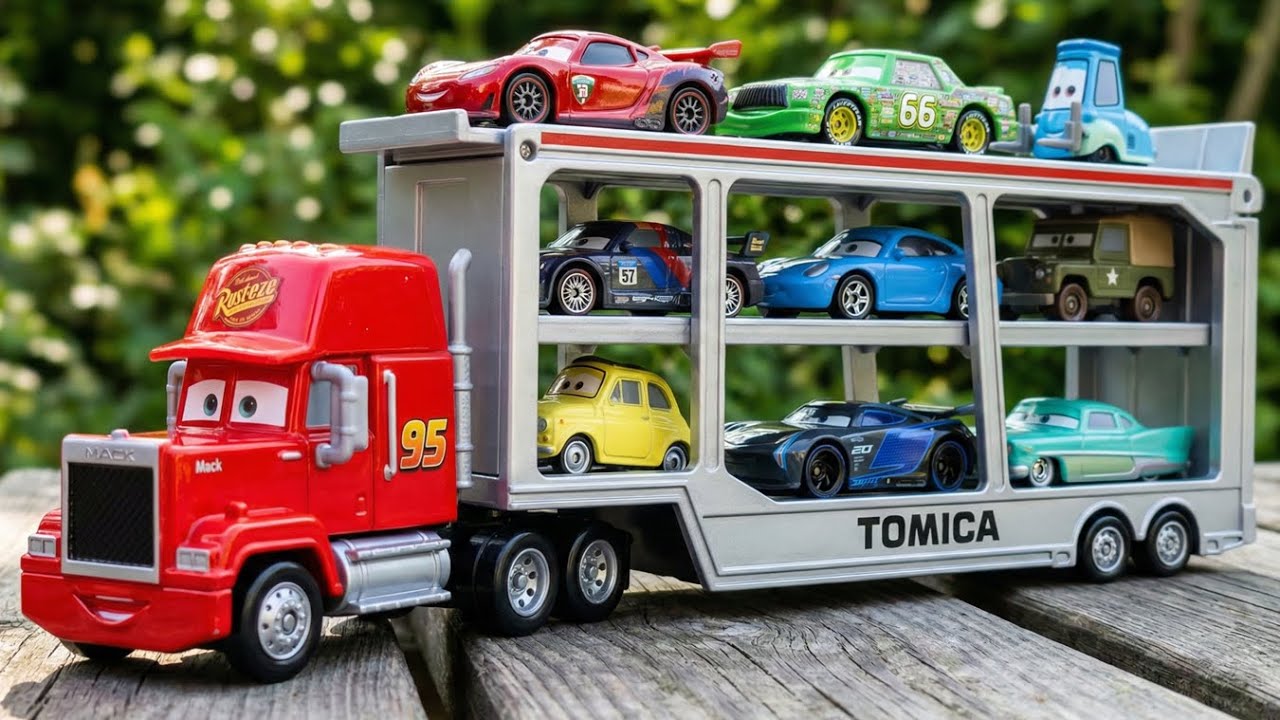 Disney Cars Toys Review | Lightning McQueen, Tow Mater, Tormentor, Sally, Doc Hudson, Fritter Miss