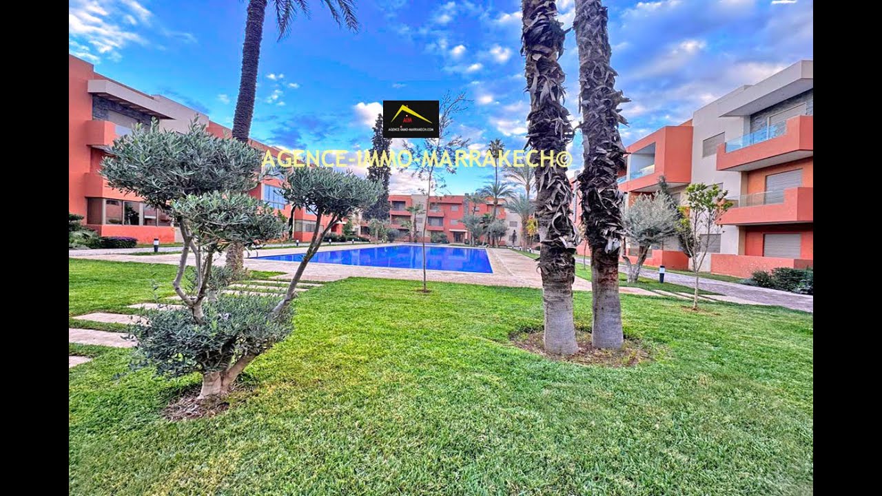 Appartement 2 chambres et 2 sdb  à louer à Marrakech TARGA