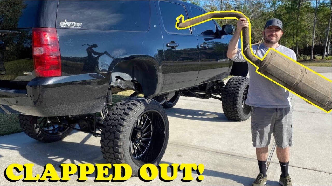 I CUT OFF The Suburban's EXHAUST! - Resonator Muffler Delete (Clapped Out)