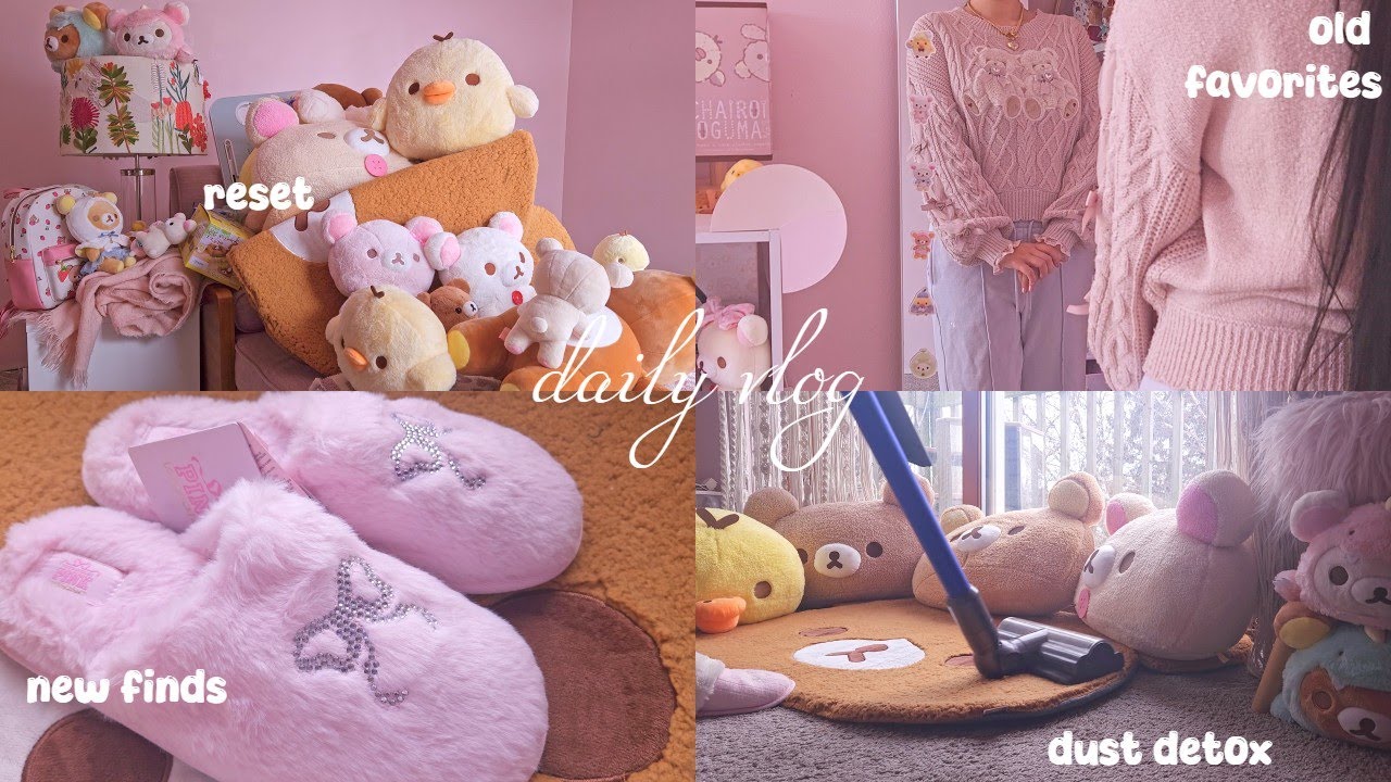 (SUB) リラックマ daily vlog 🧸🎀 | resetting my room and wardrobe for 2026, cleaning and tidying
