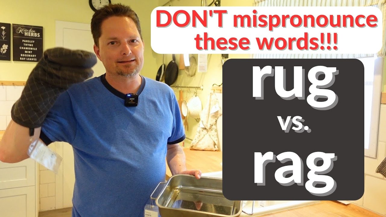 Learn English Vocabulary / RAG / RUG / OVEN MITT / American pronunciation