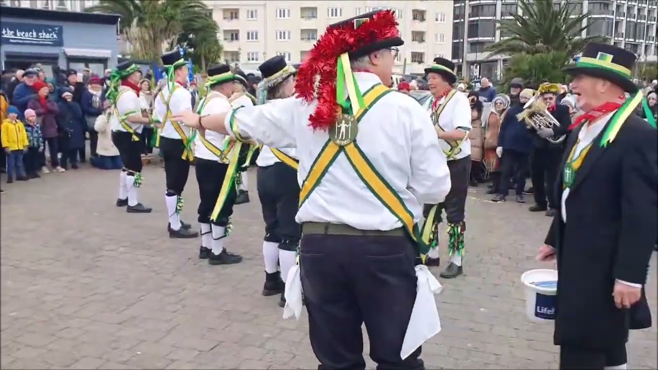 Long Man by Long Man Morris outside the Lifeboat Museum on Eastbourne Seafront