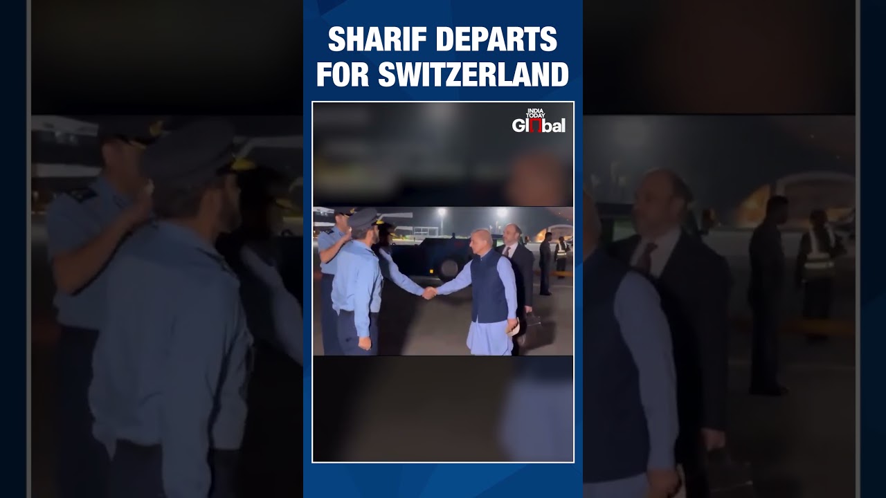 Pakistan PM Sharif, Field Marshal Munir Depart For Key Switzerland Talks On Iran Deal