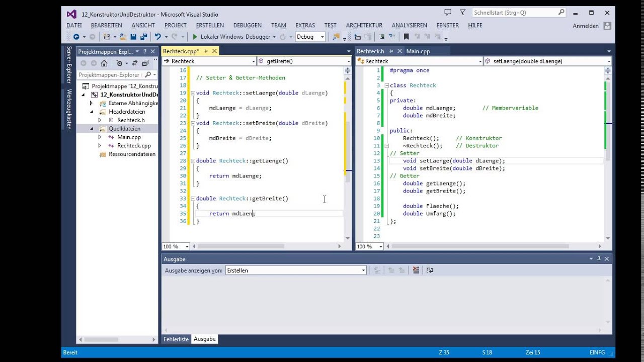 2_12 - C++ - Konstruktor und Destruktor