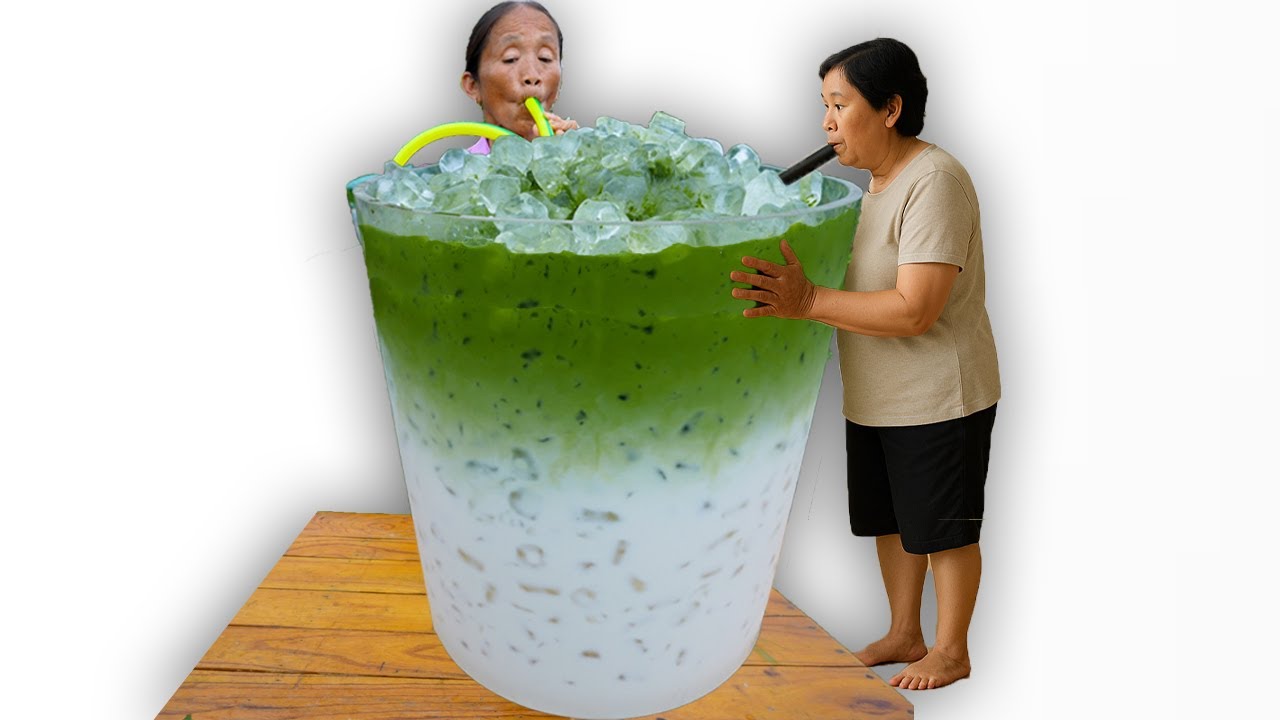Bà Tân Vlog - Thử Thách Làm Cốc Matcha Latte Khổng Lồ 60 Lit Hot Trend