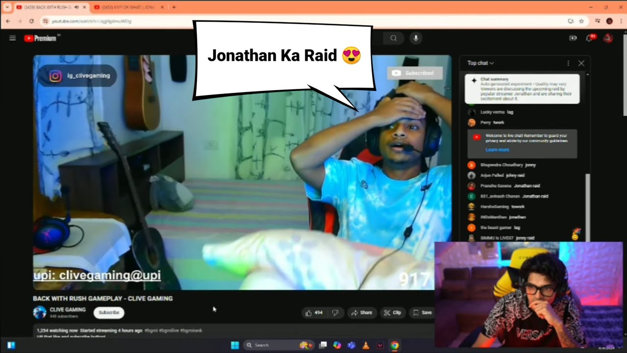 Jonathan Gaming Funny Raid On Small BGMI Streamers 😍