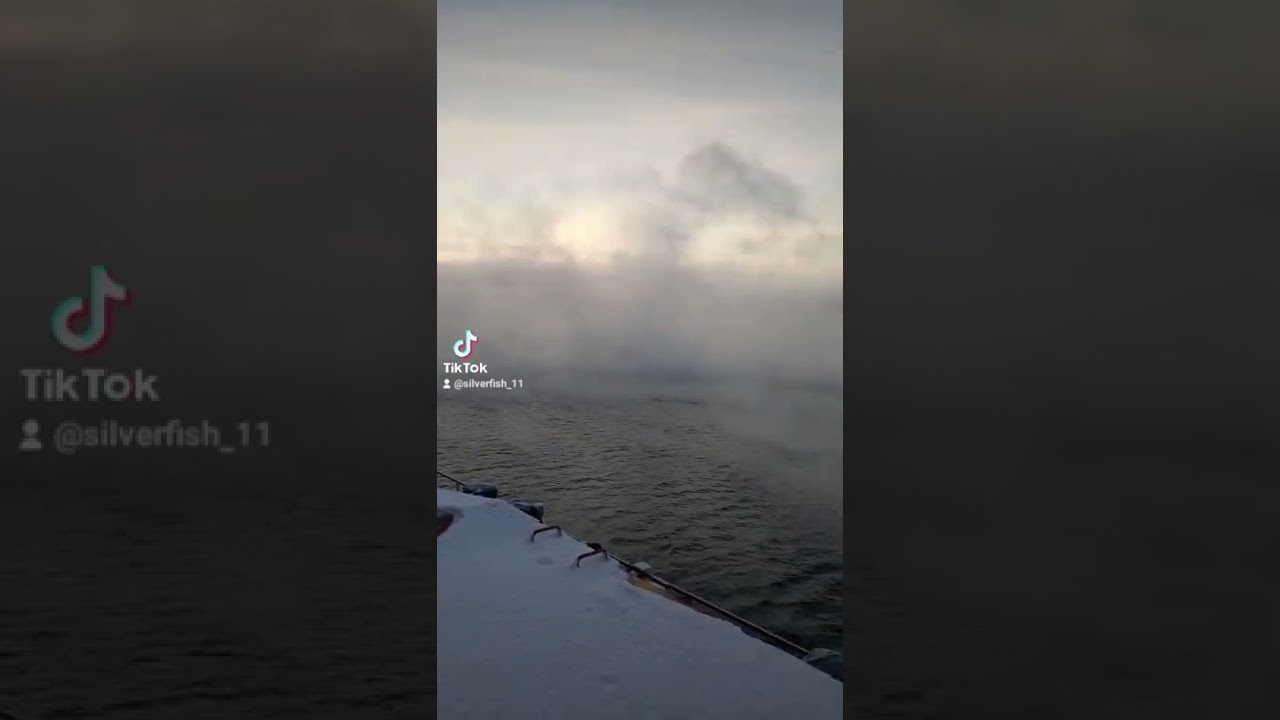 #snow #fog #ship #christmasiscoming