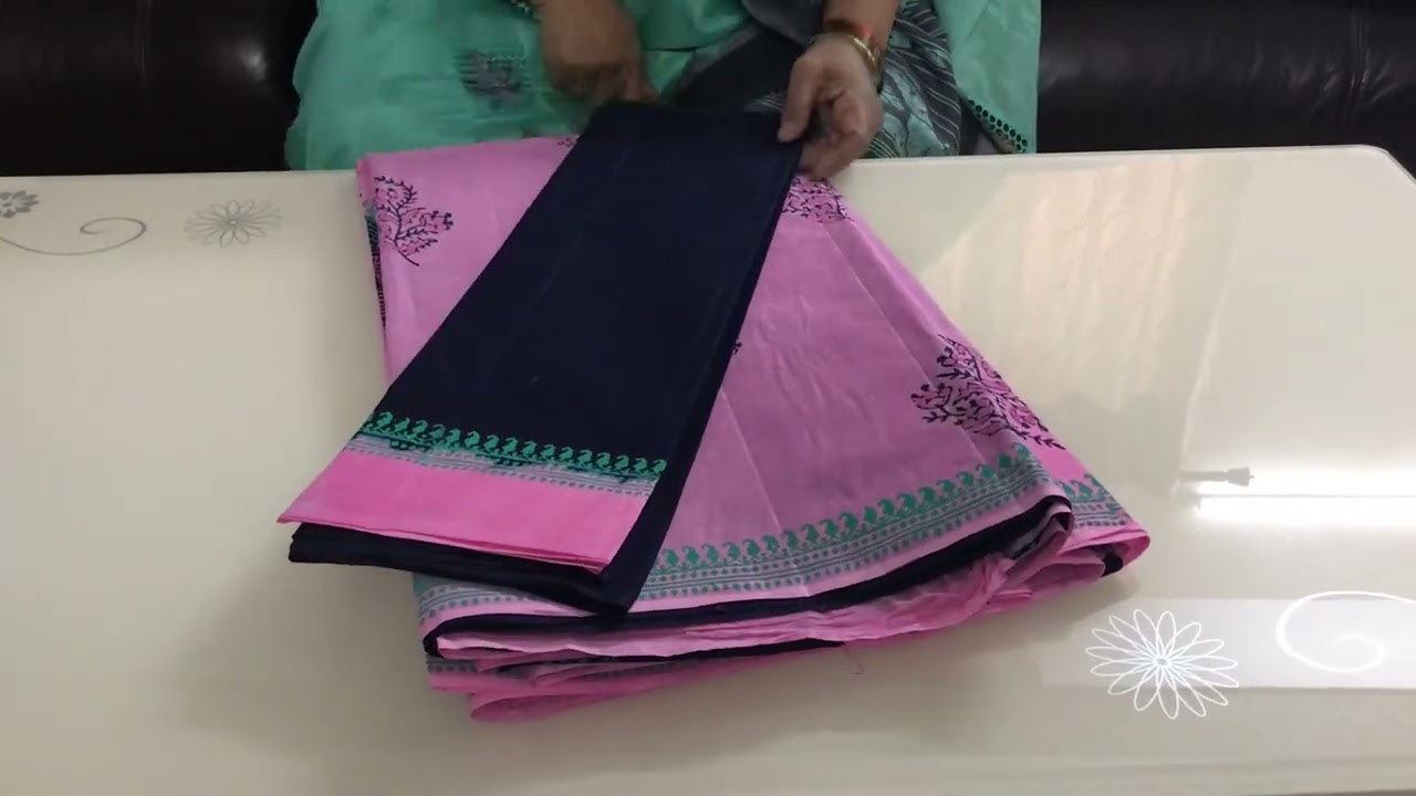 #Block Print Cotton Sarees, Semi Binny Crape Fancy Sarees & Daily Wear MP Brand Cotton Sarees **