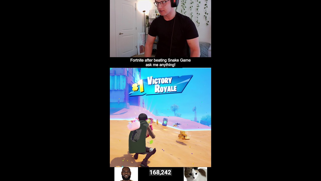 BENNY IS LIVE! Snake Game and FORTNITE