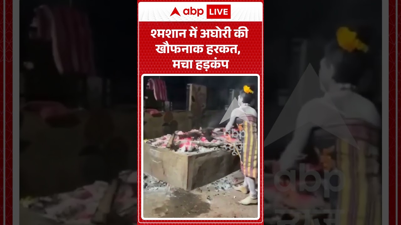 Viral Video : श्मशान में अघोरी की खौफनाक हरकत, मचा हड़कंप |  | #viral #ytshorts #aghori