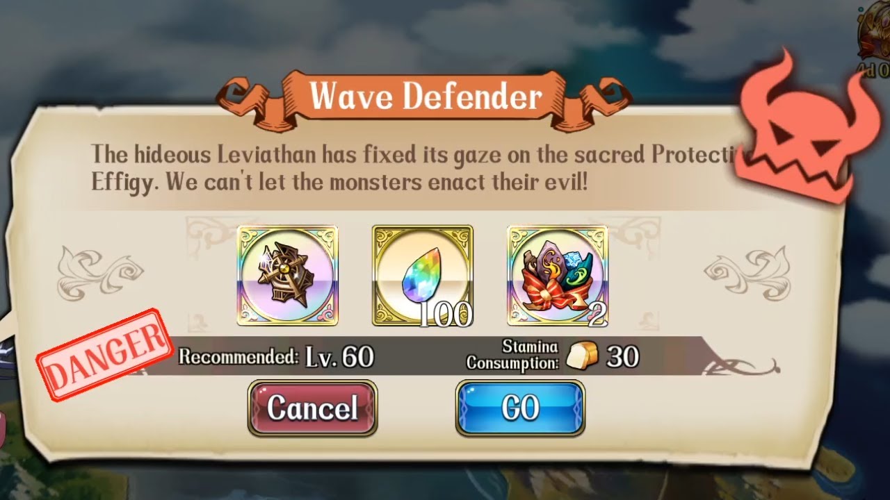 Langrisser M - Act 2 Ch1 - 'Danger' World Event - Wave Defender