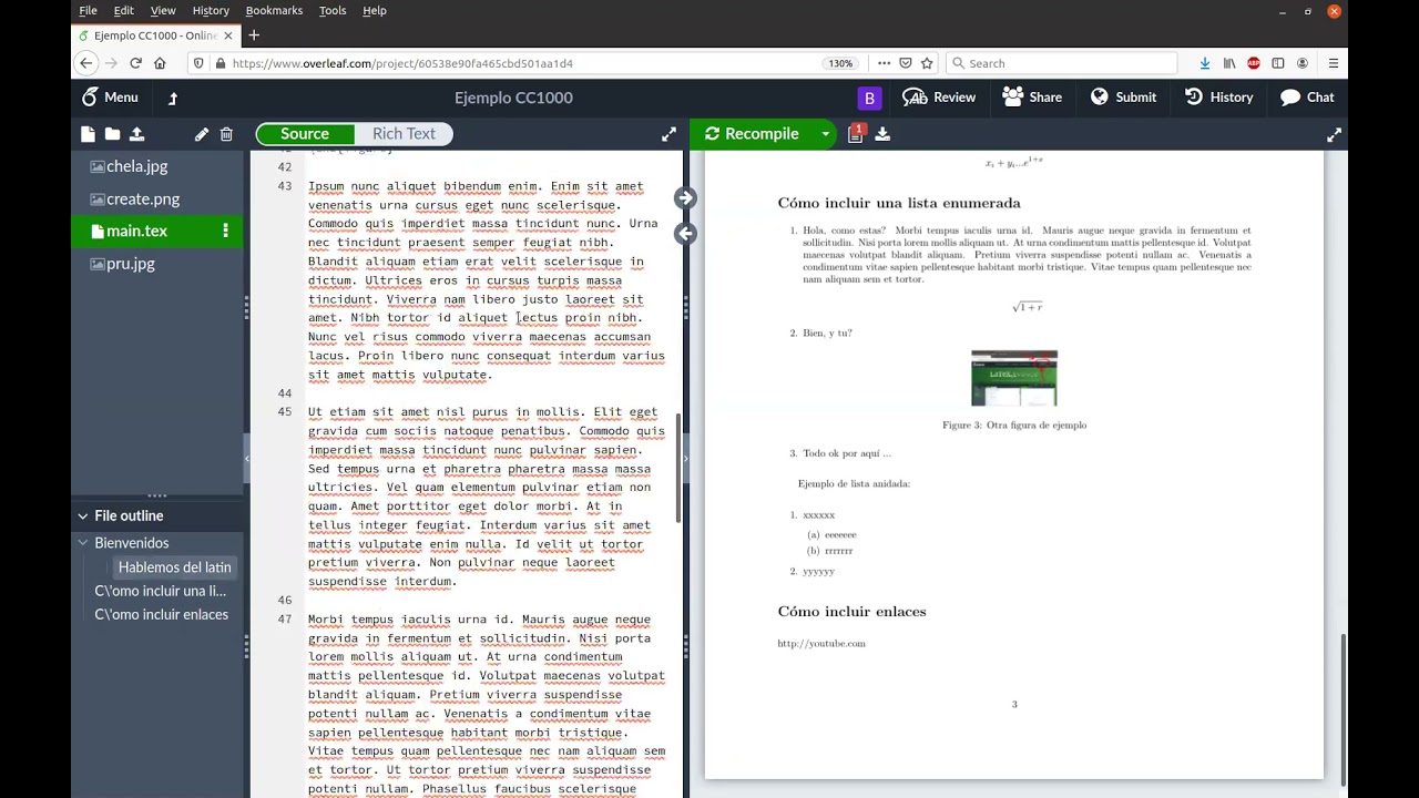 Overleaf 11 - Enlaces
