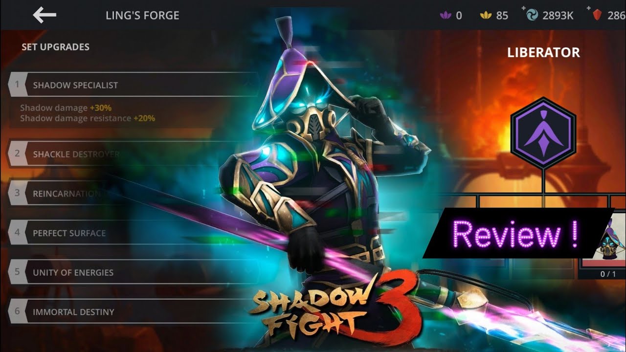 New Unique Set Bonus LIBERATOR - Review And Explanation Level By Level 2 - 4 - 6🔥 - Shadow Fight 3
