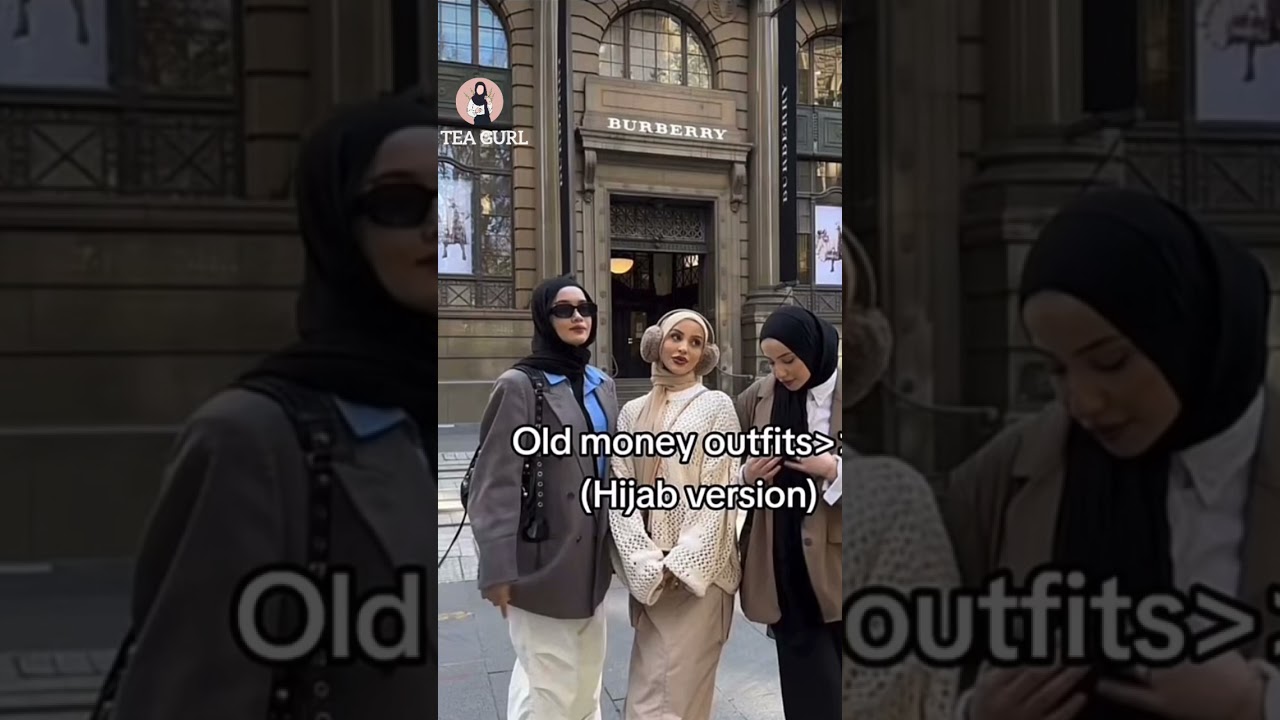 #Old money outfits in hijab version✨️#tea gurl#