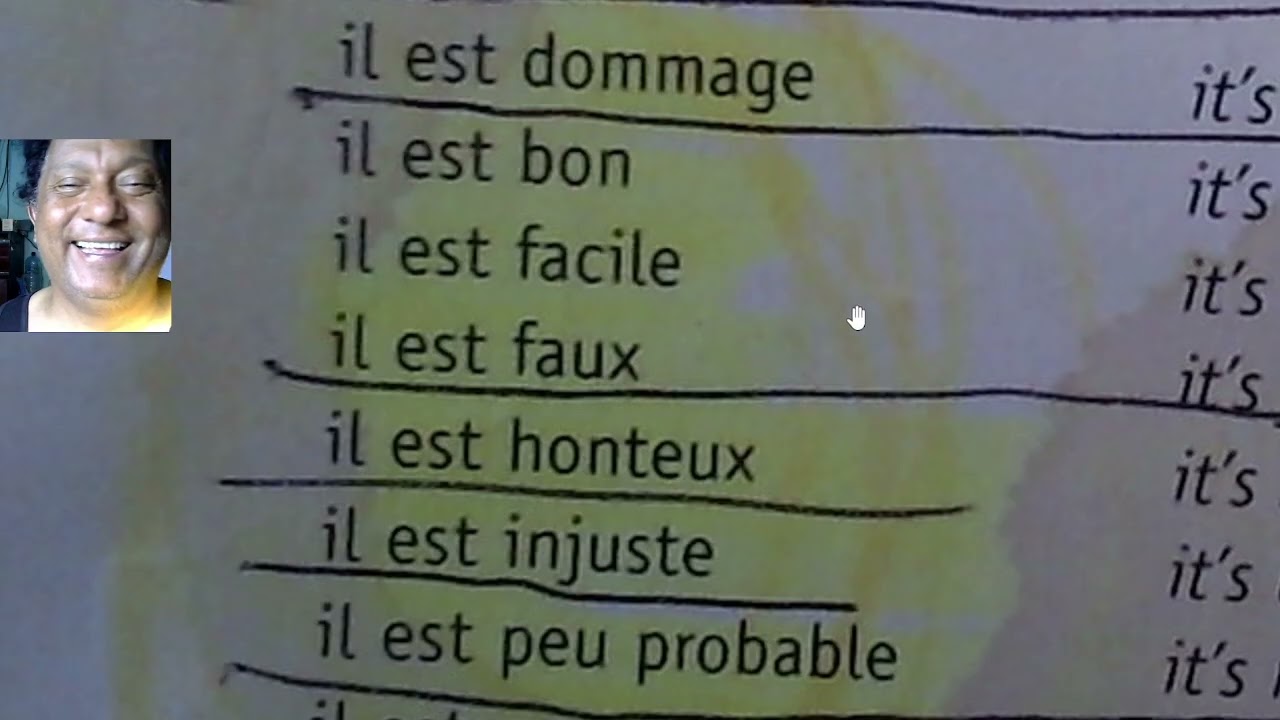 IL EST BON - IL EST CHAUD--- The Weather in French