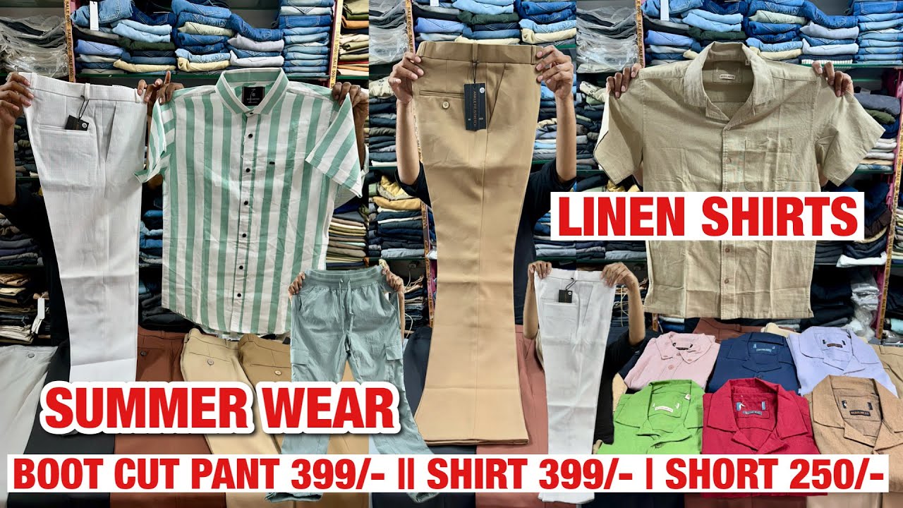 Summer Wear Half Linen Shirts | Linen Shorts | Boot Cut Pants | Track Pants | Cotton Pant | 4X-Marol