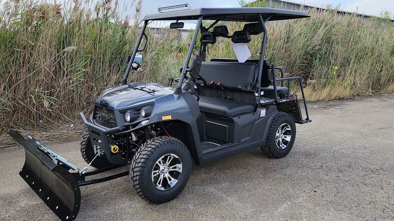 Rover 200cc UTV With Snow Plow Installed Gas Golf Rancher In Stock Now
