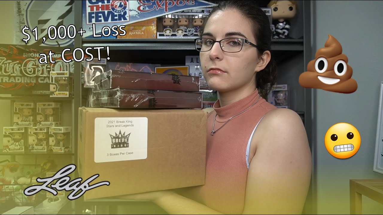 💩 Kings... How Much Will Bossman Lose? | 2021 LEAF BREAK KING STARS & LEGENDS REPACK BOX OPENING X5