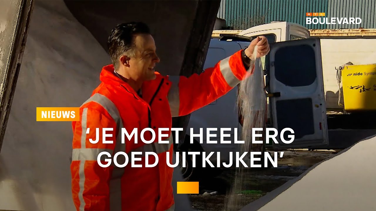 Realityster Michtell Vijer gaat uit zijn dak tijdens dienst op de sneeuwschuiver | RTL Boulevard