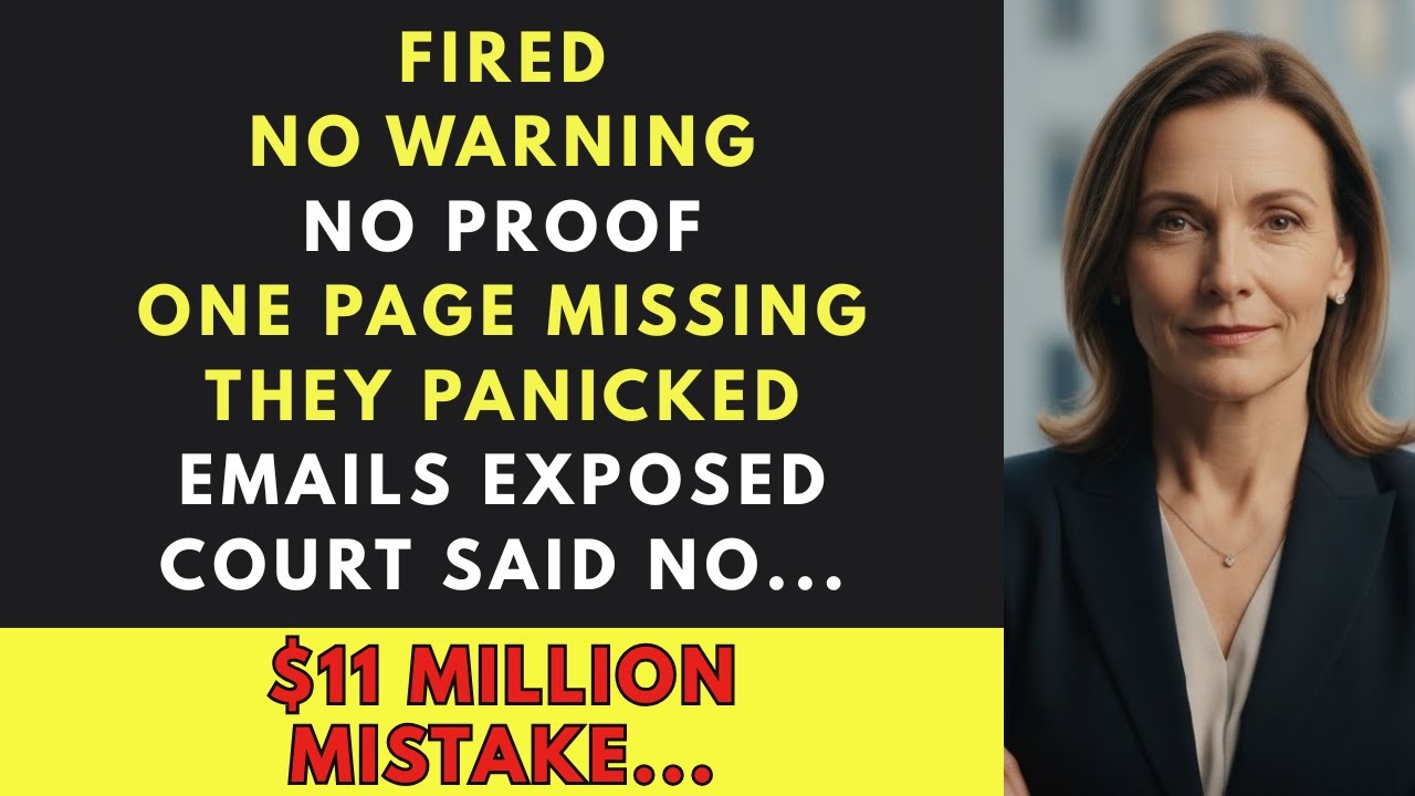 They Fired Me for ‘Performance’… One Missing Page Cost Them $11 Million...