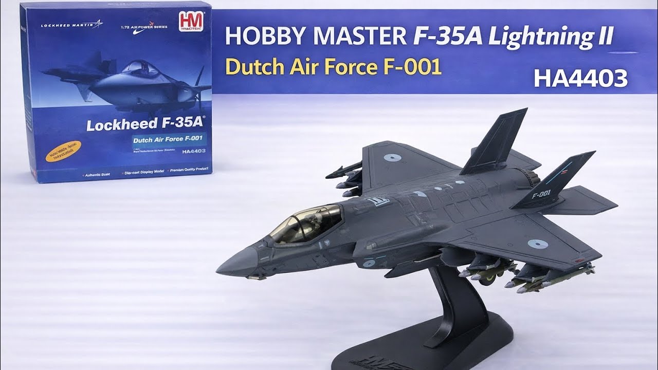 Обзор литой модели Hobby Master F-35A ВВС Нидерландов HA4403