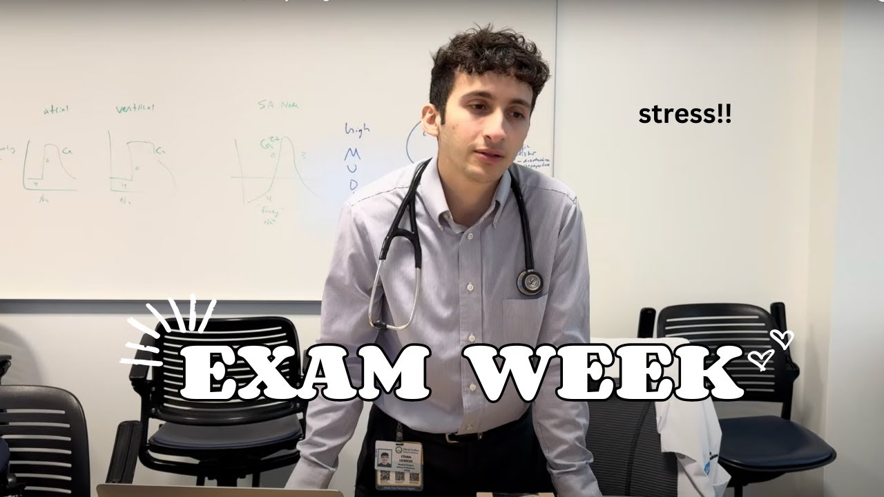 Exam Week in Medical School | Study Vlog