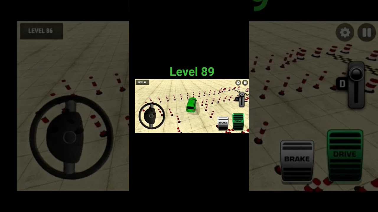 Green Audi Parking Game (Level 86) #games #ytshorts
