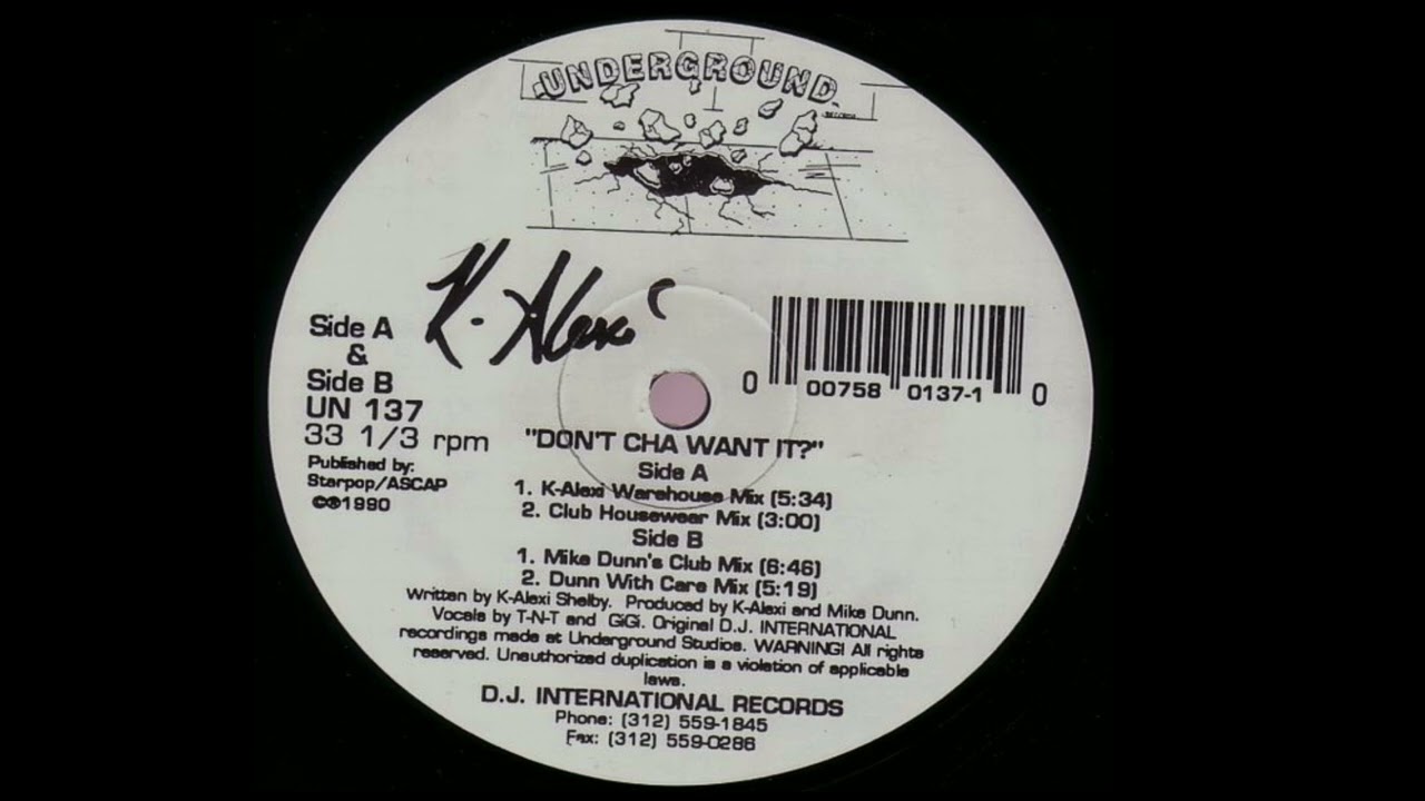 K-Alexi | Don't Cha Want It ? (Mike Dunn's Club Mix)
