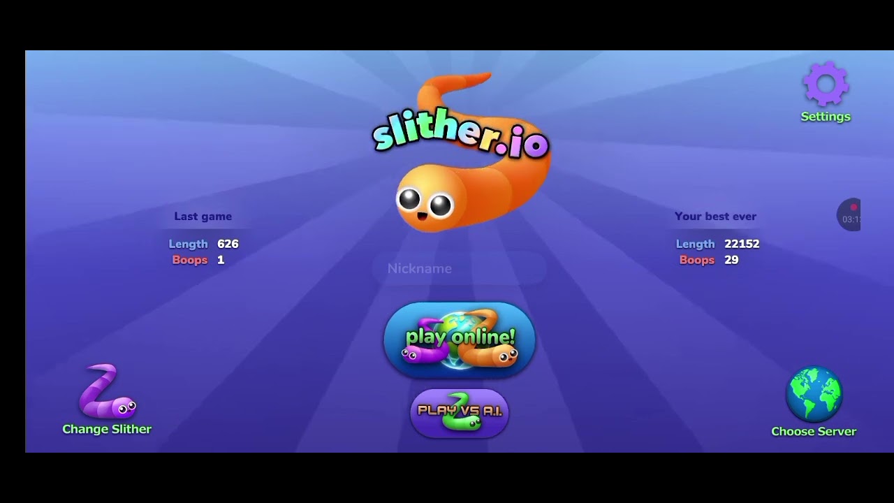 Playing slither.io vs ai