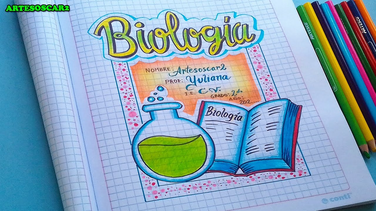 INCREIBLE! caratula bonita de BIOLOGIA facil