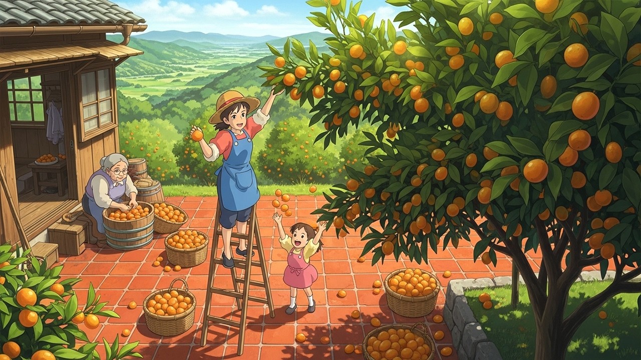 Harvesting Sweet Kumquats – Making Kumquat Pork Ribs & Lava Cake | Ghibli ASMR