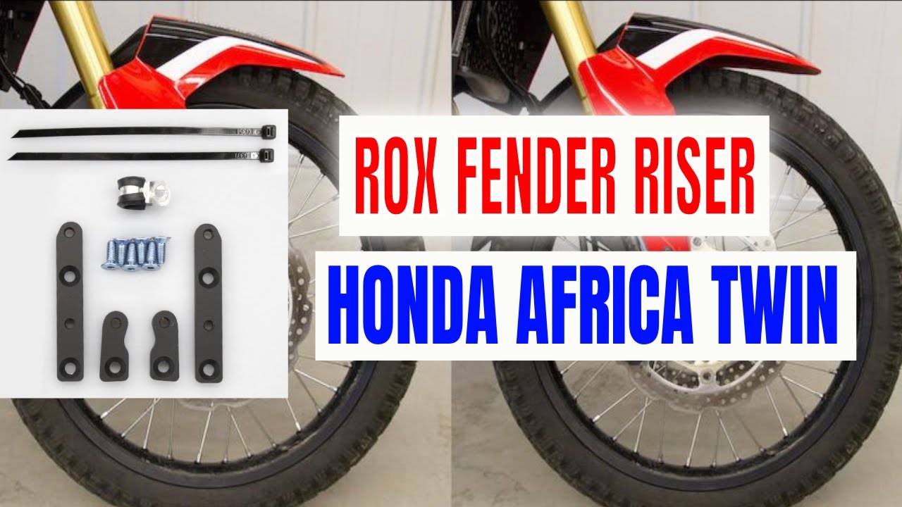HOW TO INSTALL ROX FRONT FENDER RISER HONDA AFRICA TWIN
