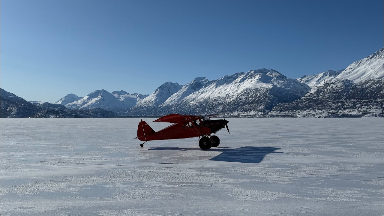 Epic Flying and landing on a Glacier Lake!!
