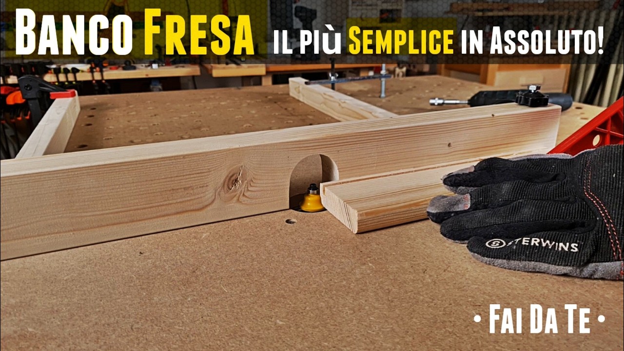 Come costruire il BANCO FRESA più SEMPLICE ed ECONOMICO in assoluto! Fai Da Te #faidate #bancofresa