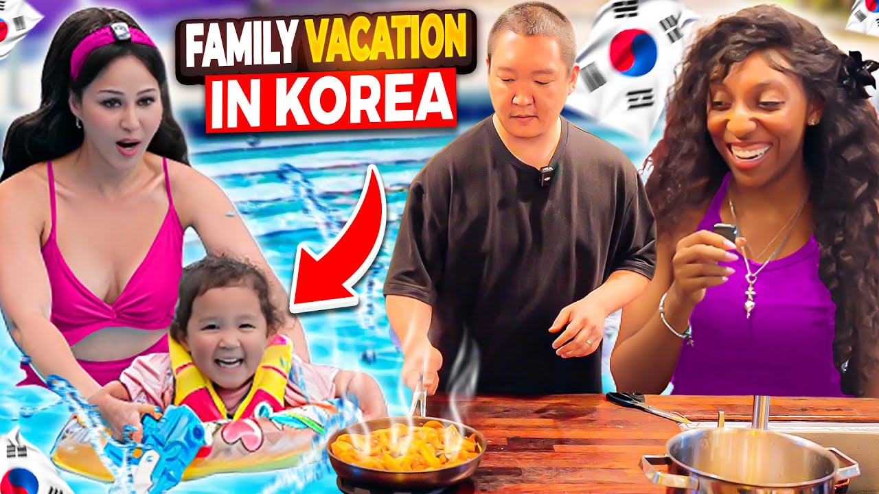 KOREAN HUSBAND COOKS for My Sister! | Family Trip to a Korean Pension 🏡
