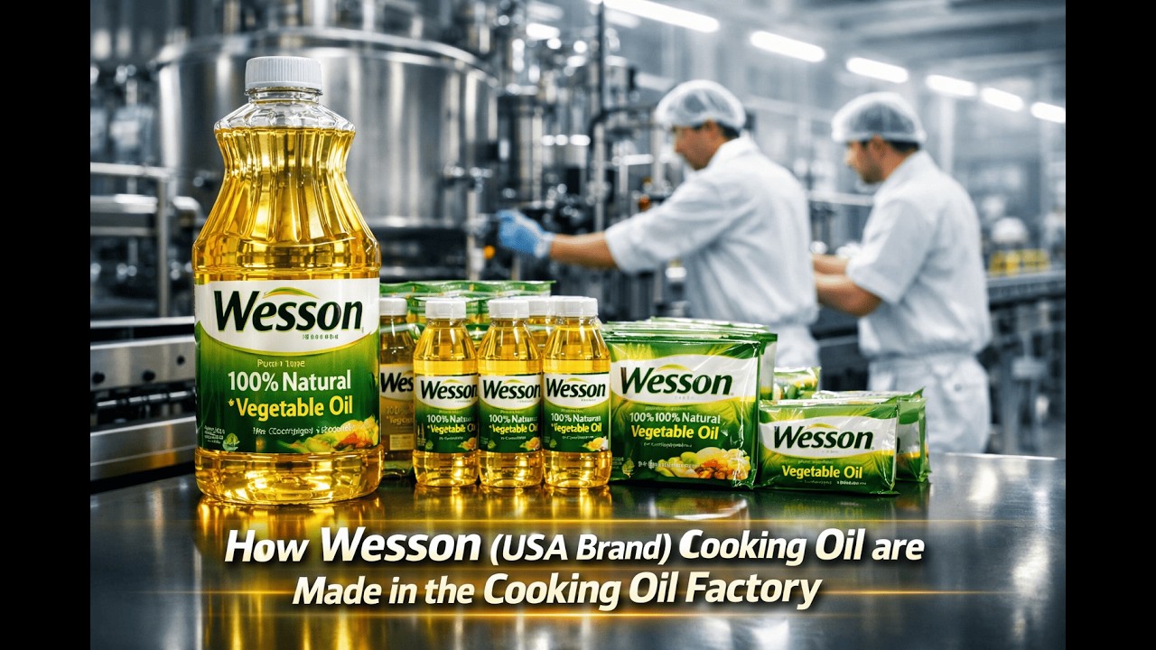 Wesson Cooking Oil Manufacturing Process | Large-Scale Factory Production in America