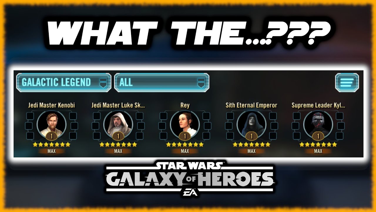 You Won't Believe These Rosters!!!  SWGOH Roster Mania!